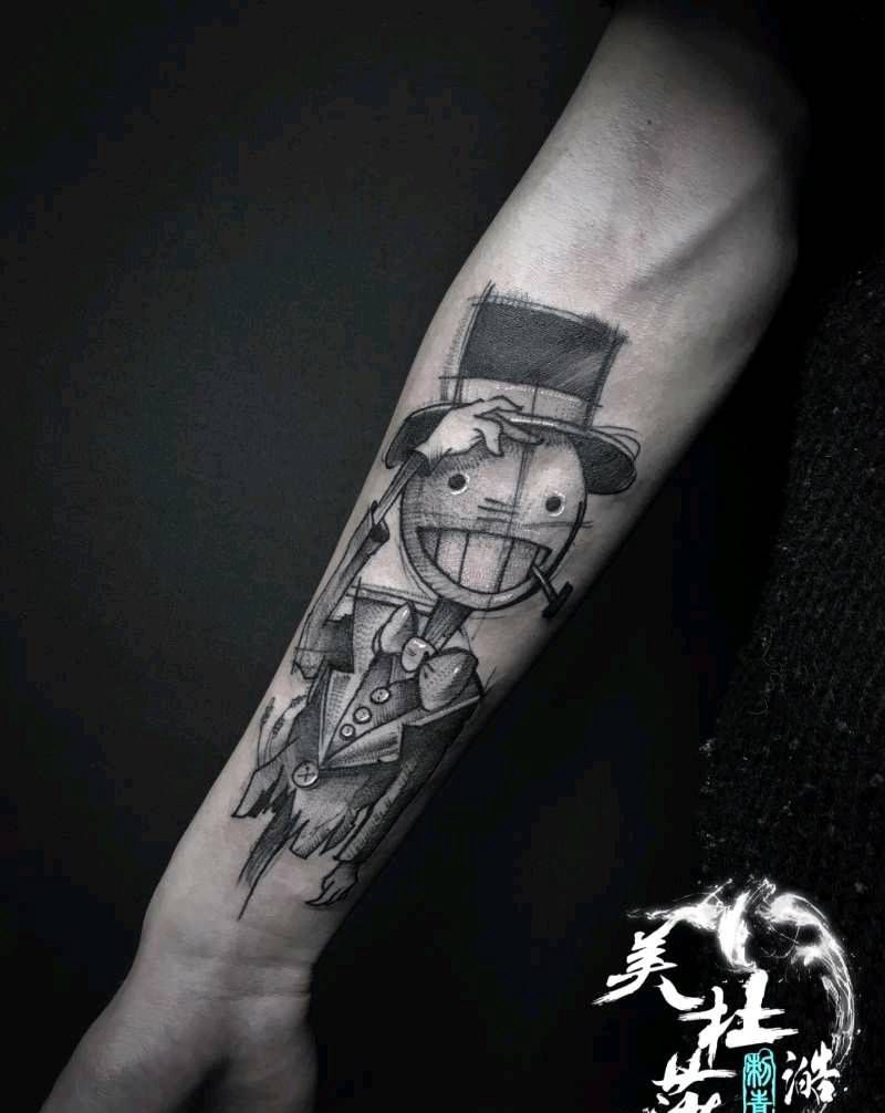 稻草人纹身图片