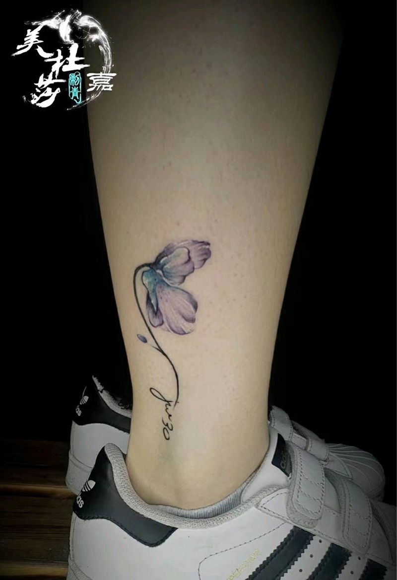 闺蜜纹身纹身图片_腿部纹身图案