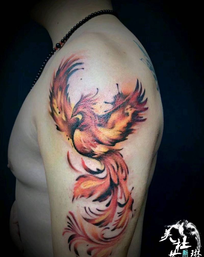 凤凰纹身图片