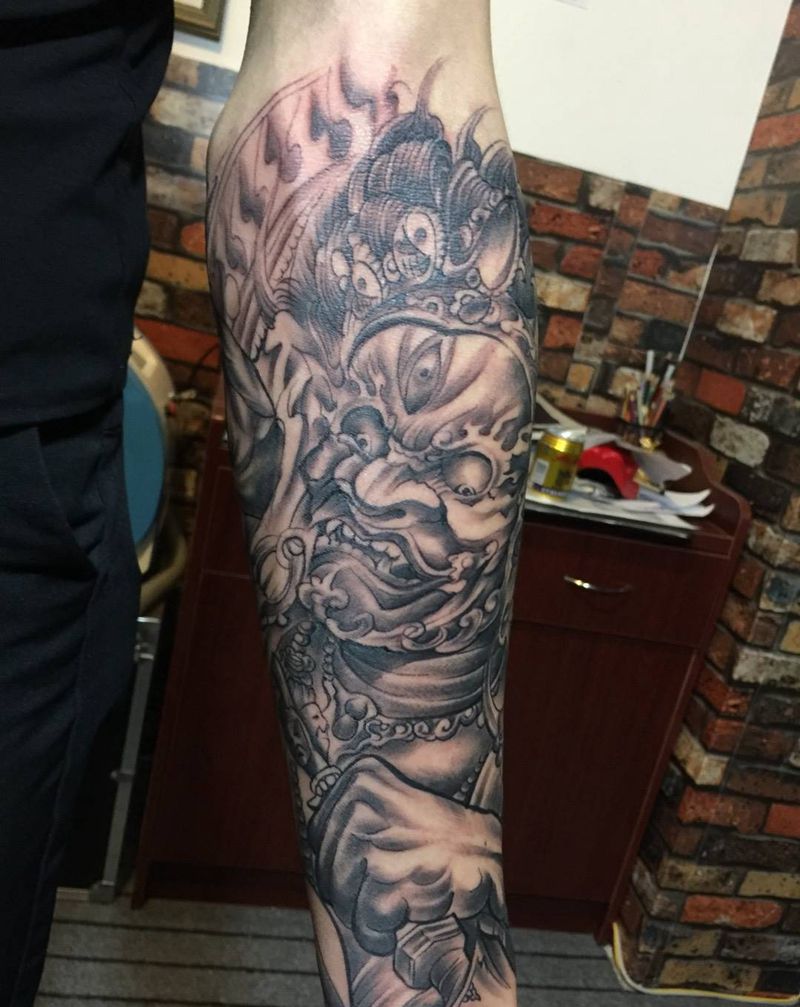 大黑天纹身图片