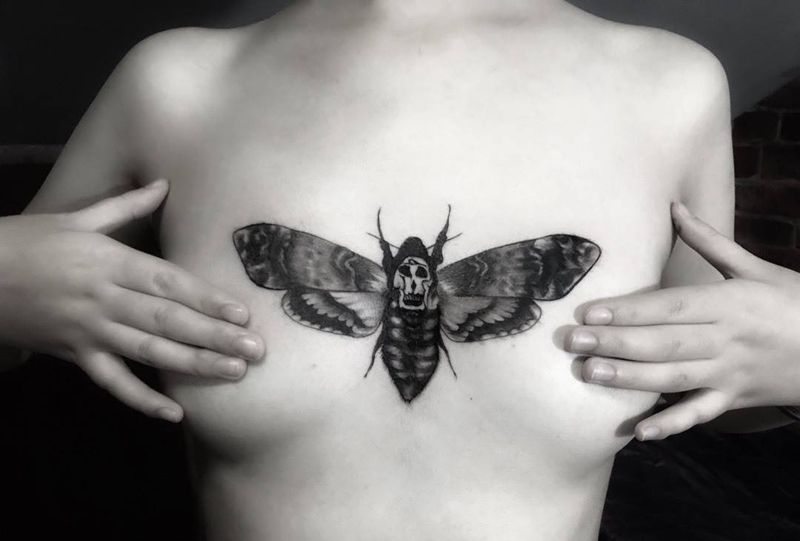 飞蛾纹身图片