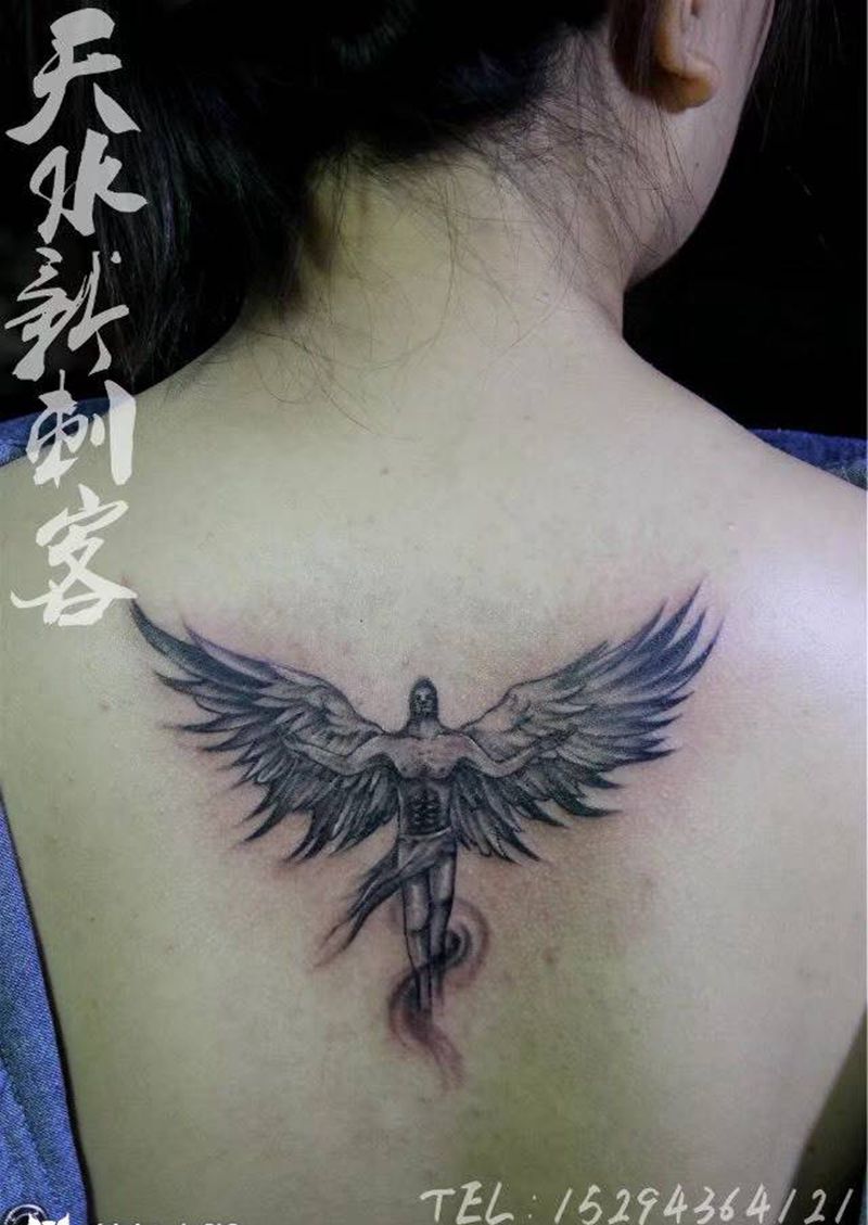 天使纹身图片