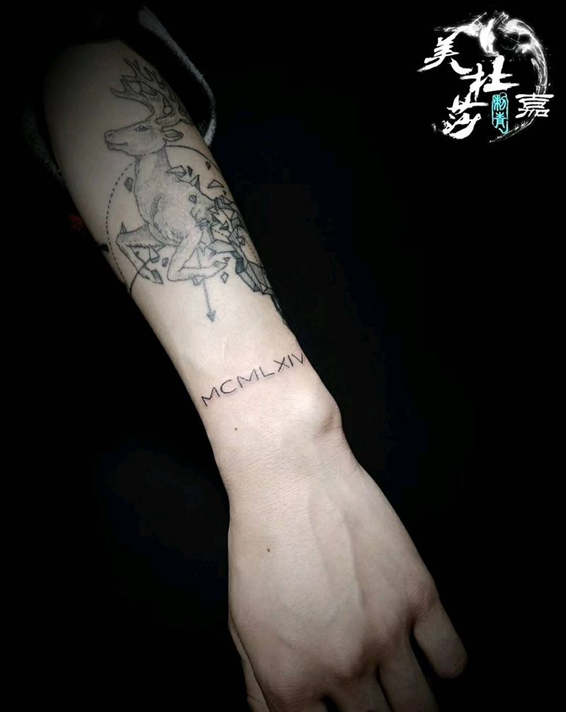 字母纹身图片_手臂纹身图案