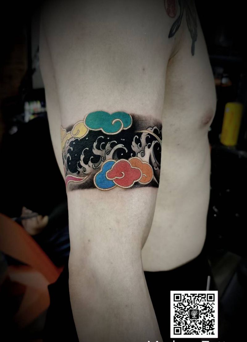 臂环纹身图片_手臂纹身图案