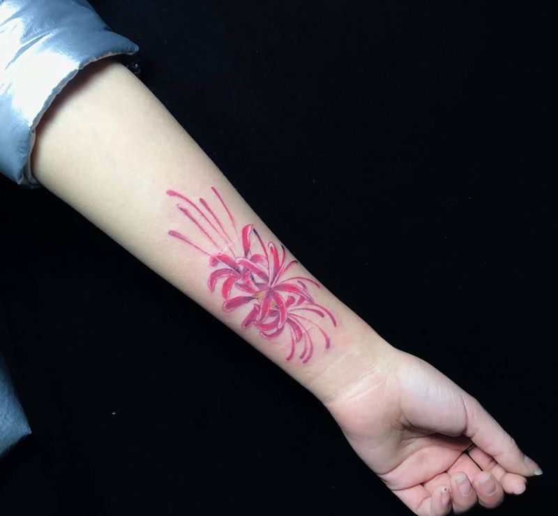 h彼岸花纹身图片