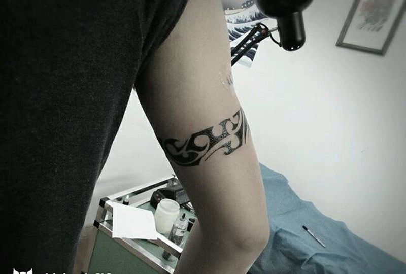 臂环纹身图片_手臂图腾成品纹身图案