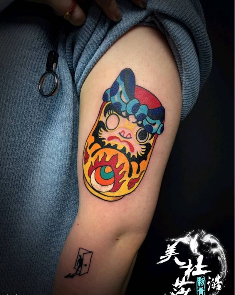 达摩蛋纹身图片