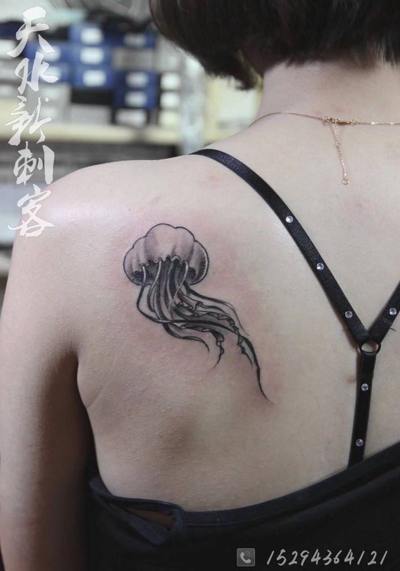 水母纹身图片