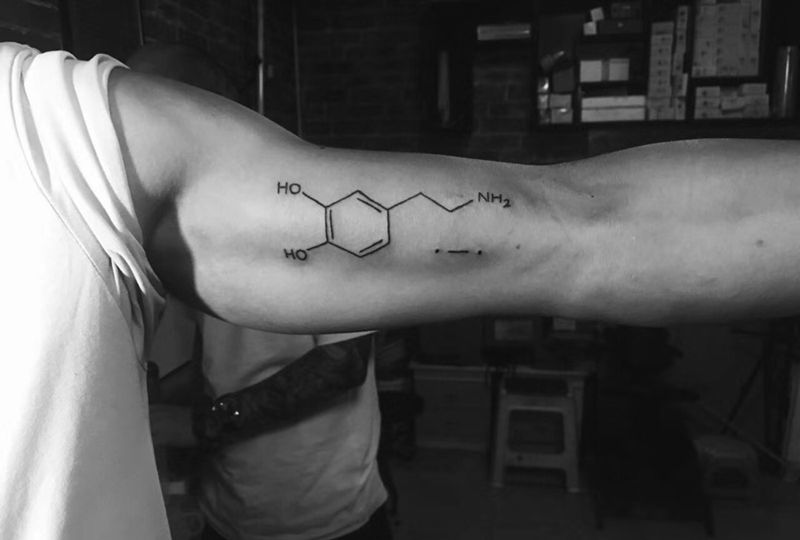 当年为你分泌的多巴胺纹身图片