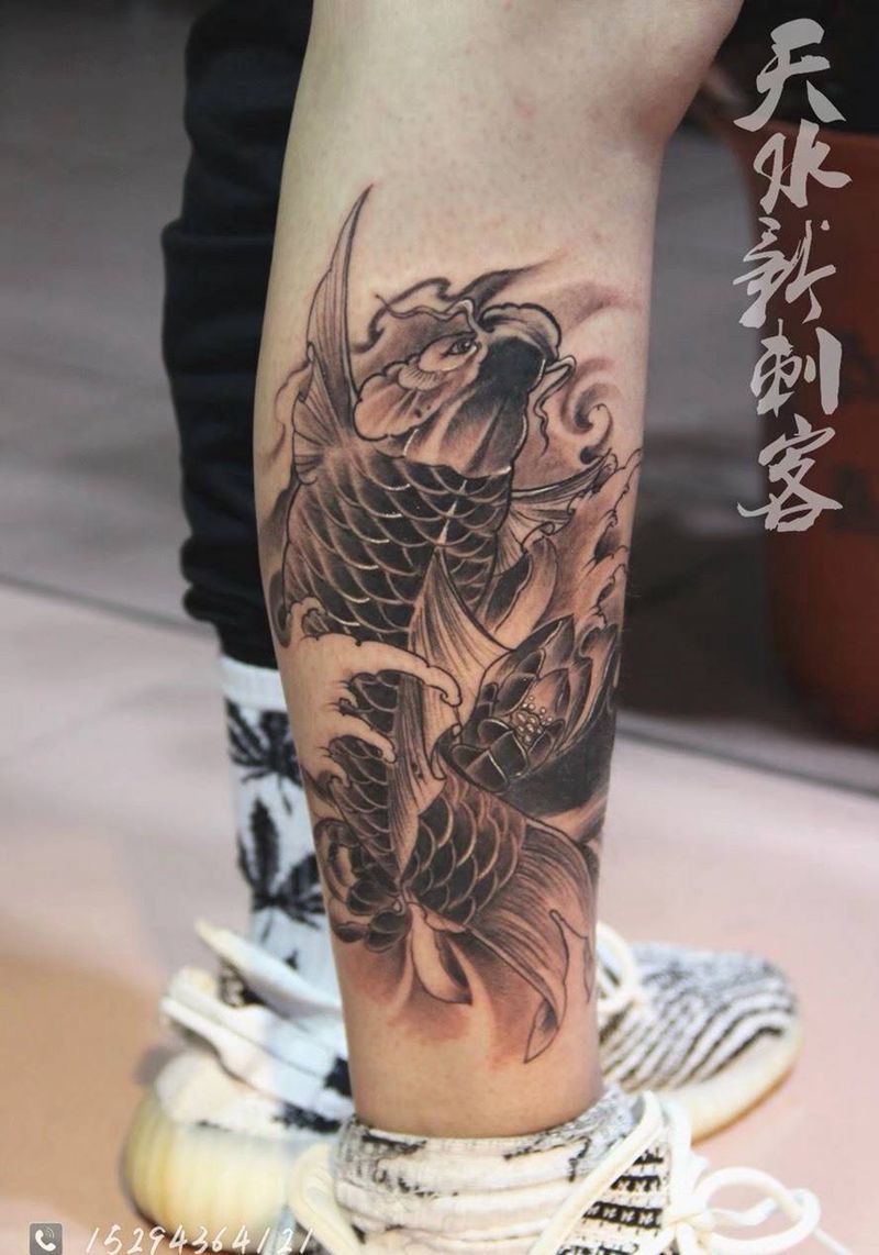 鲤鱼纹身图片