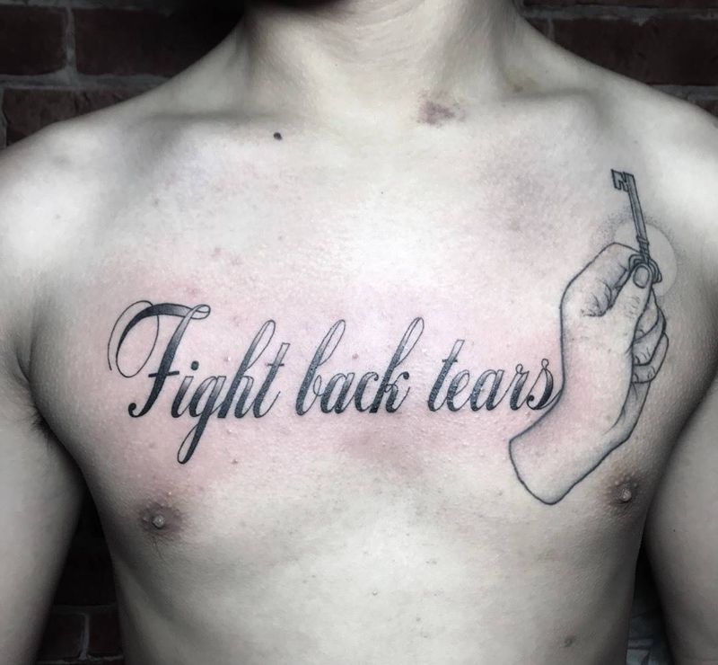 字母添加纹身图片