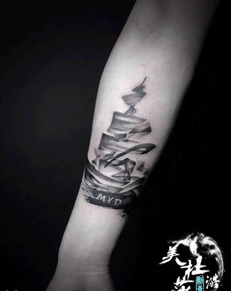帆船纹身图片