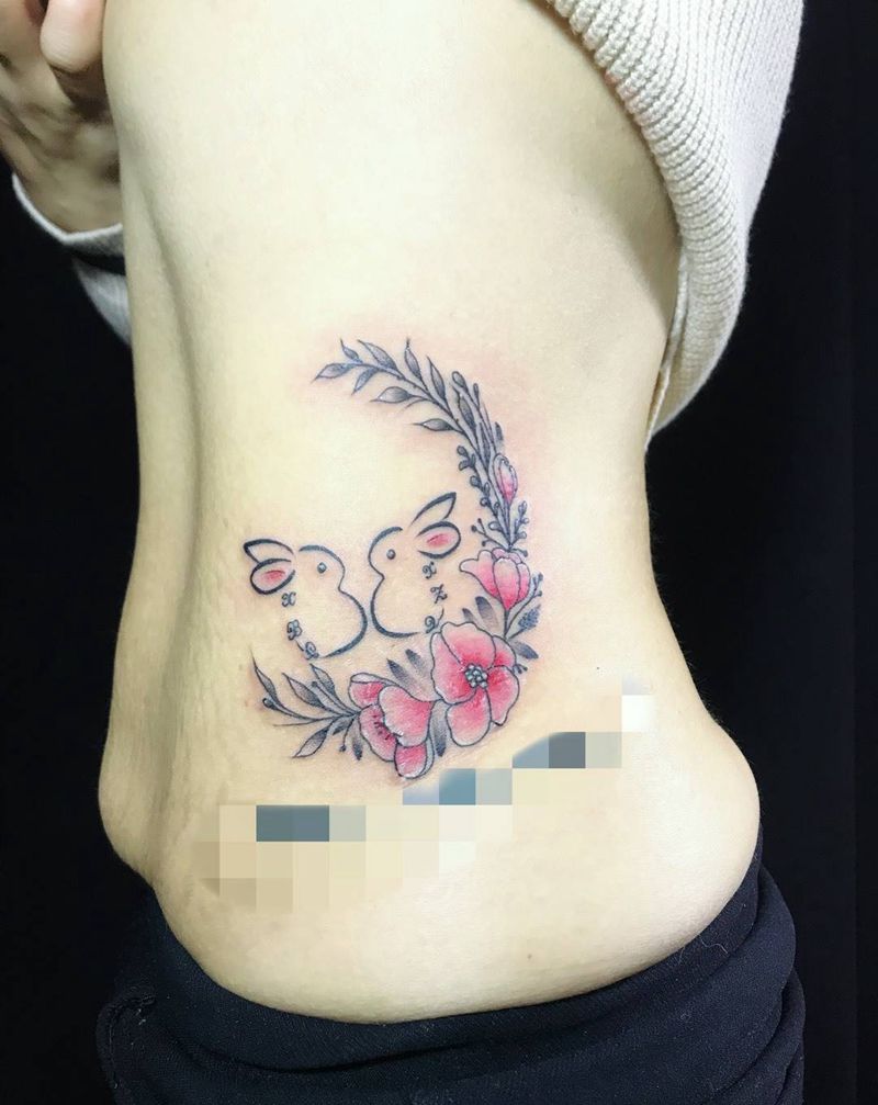 小兔兔纹身图片