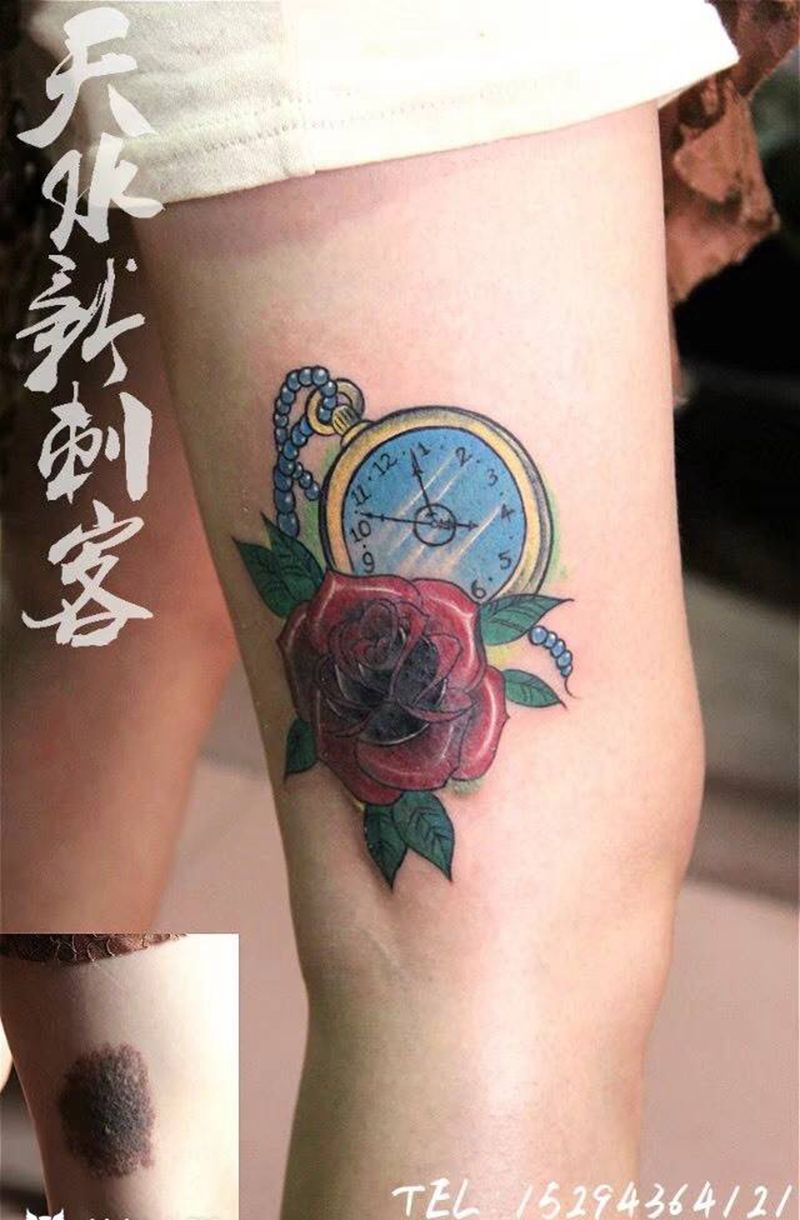 胎记遮盖纹身图片