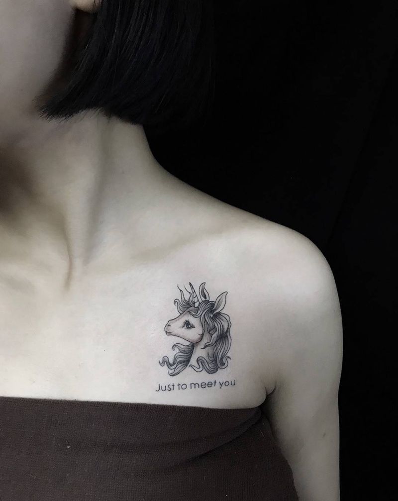 独角兽纹身图片