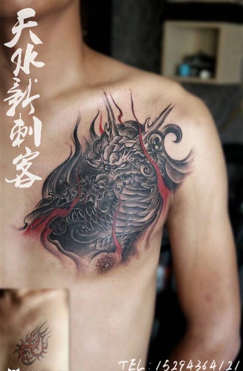 遮盖作品。纹身图片