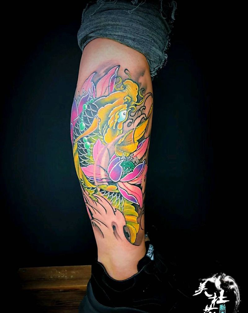 大鲤鱼纹身图片