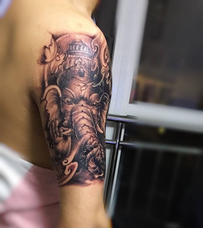 象神纹身图片