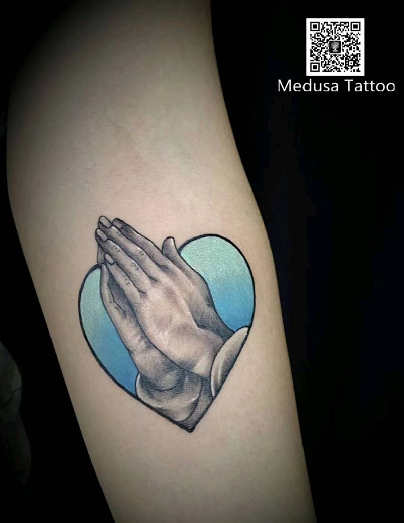 祈祷纹身图片_手臂纹身图案