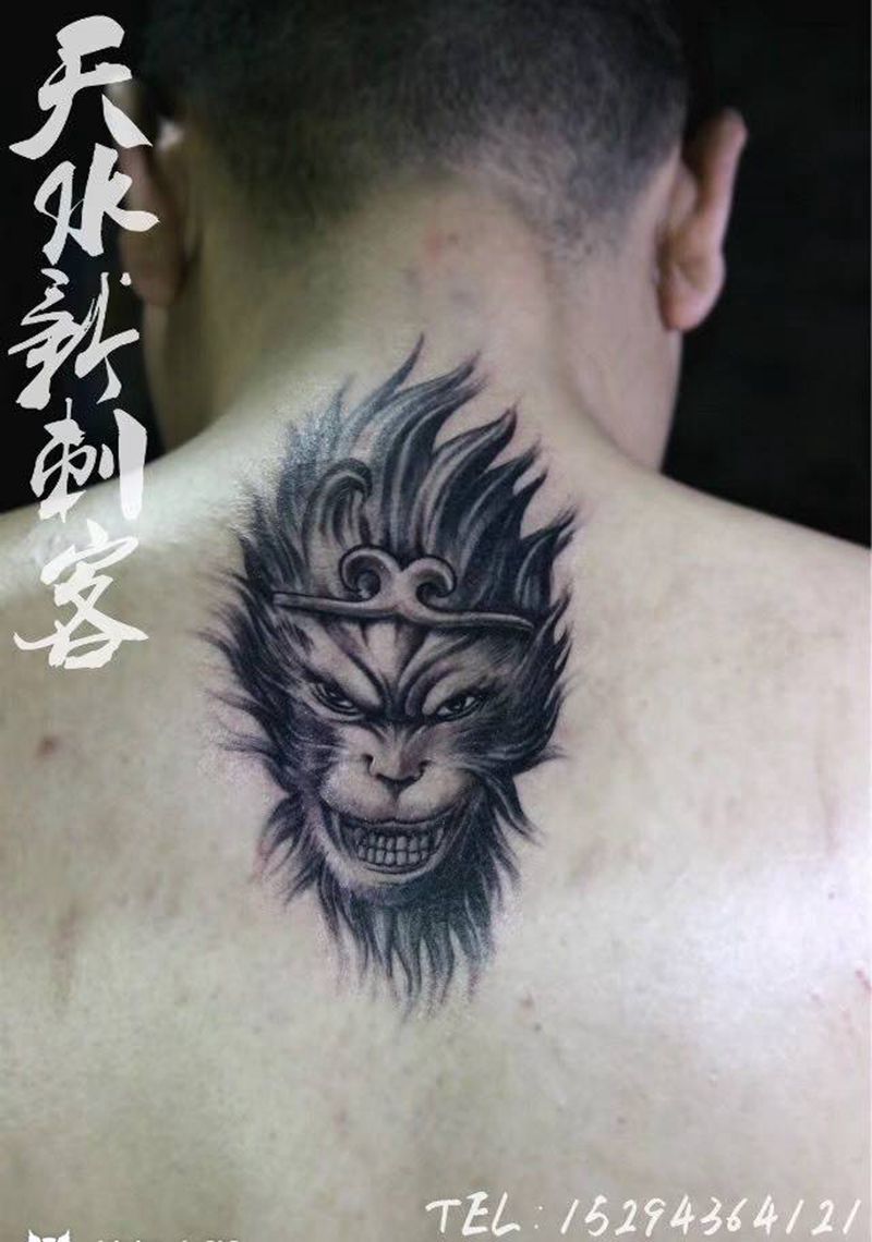 猴子纹身图片