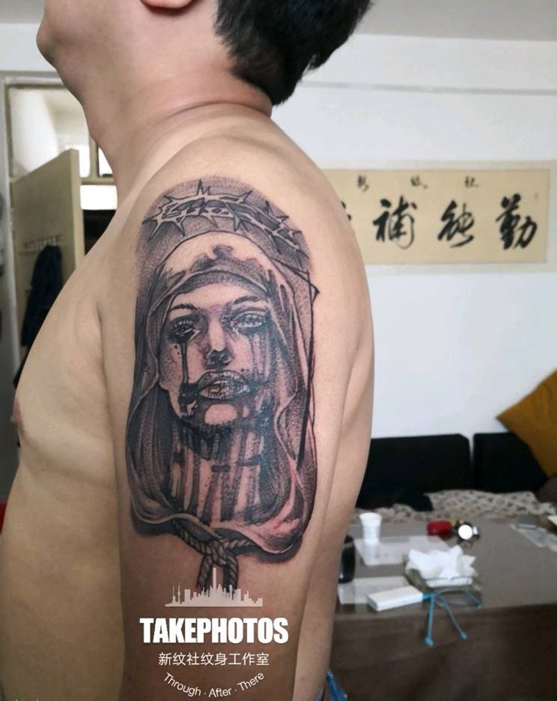 暗黑风格纹身图片