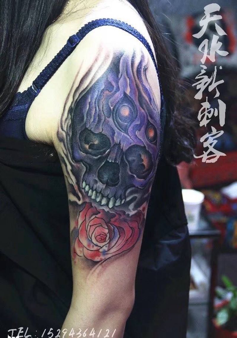 修改大臂纹身图片