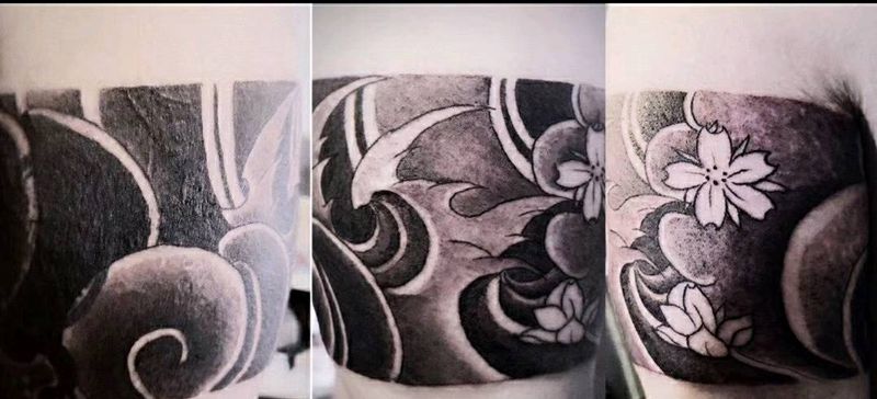 臂环纹身图片_手臂老传统纹身图案