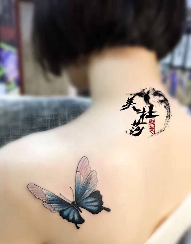 蝴蝶纹身图片
