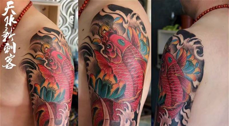 鲤鱼纹身图片