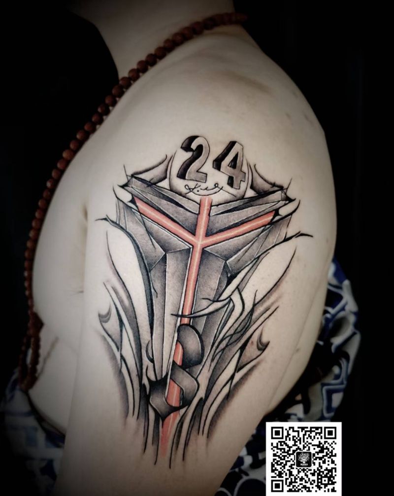 科比纹身图片_手臂纹身图案