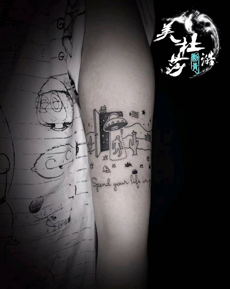 小清新纹身图片_手臂纹身图案