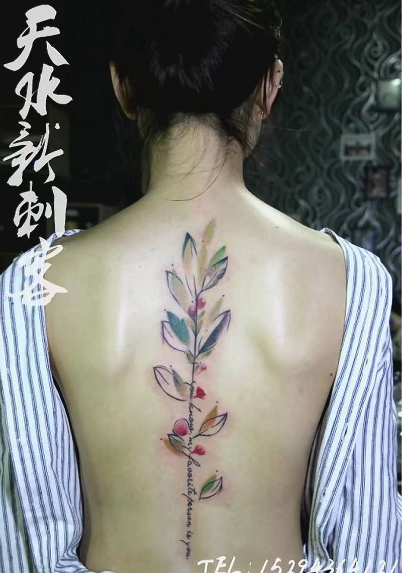 小清新图纹身图片