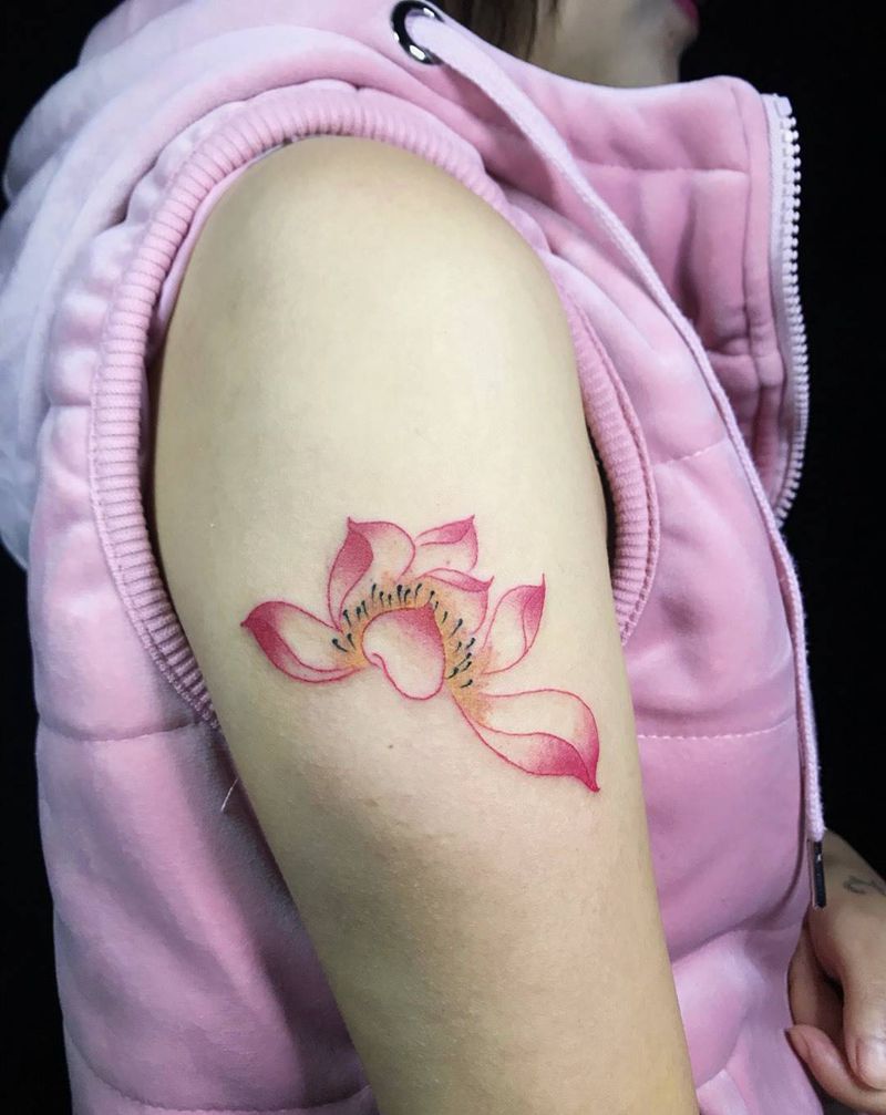 莲纹身图片