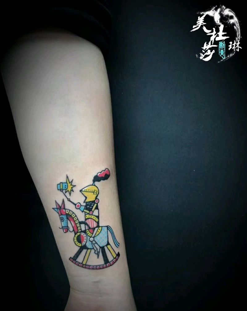 木马纹身图片