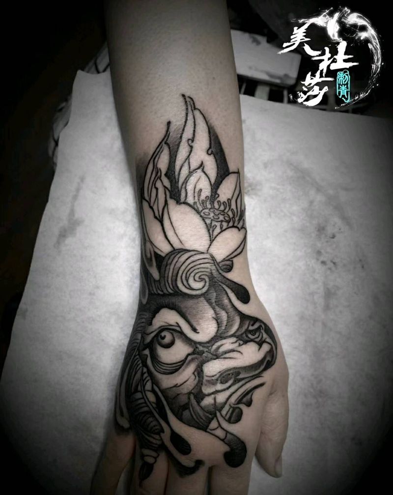 大蓬作品纹身图片_手部纹身图案