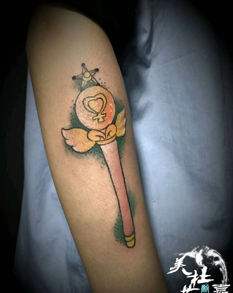 魔法棒纹身图片