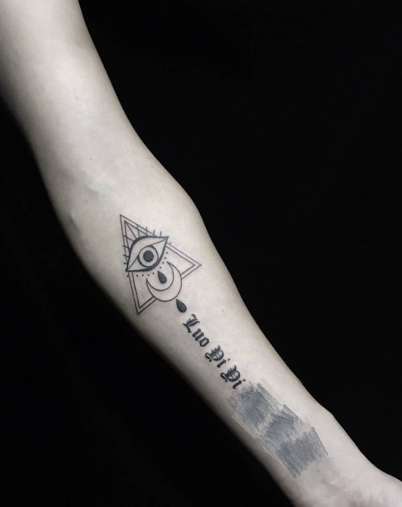 上帝之眼纹身图片