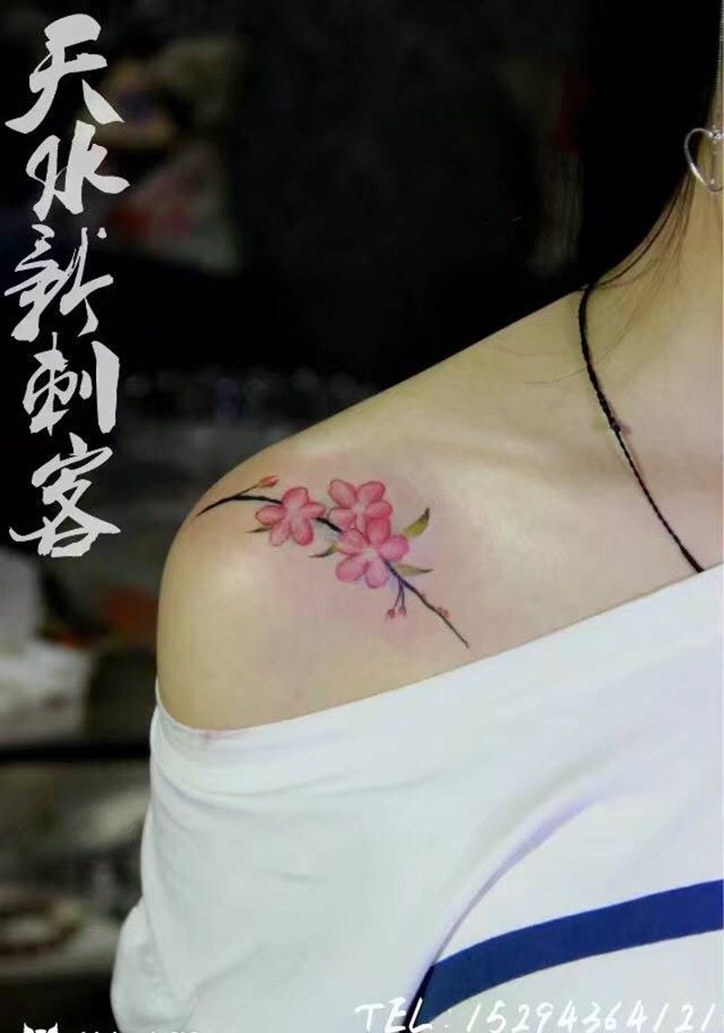樱花纹身图片