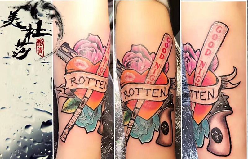 new school疤痕遮盖纹身图片