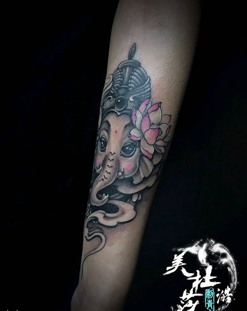 象神纹身图片