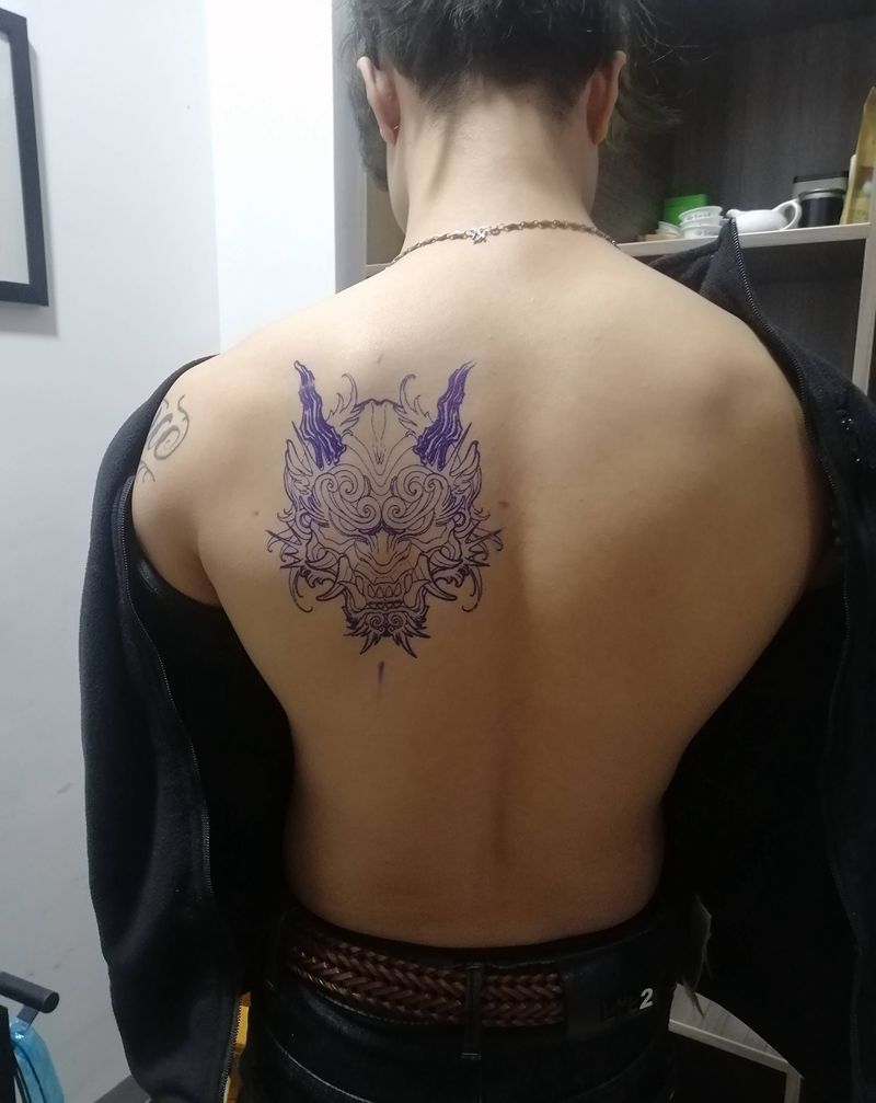 般若纹身图片_背部纹身图案