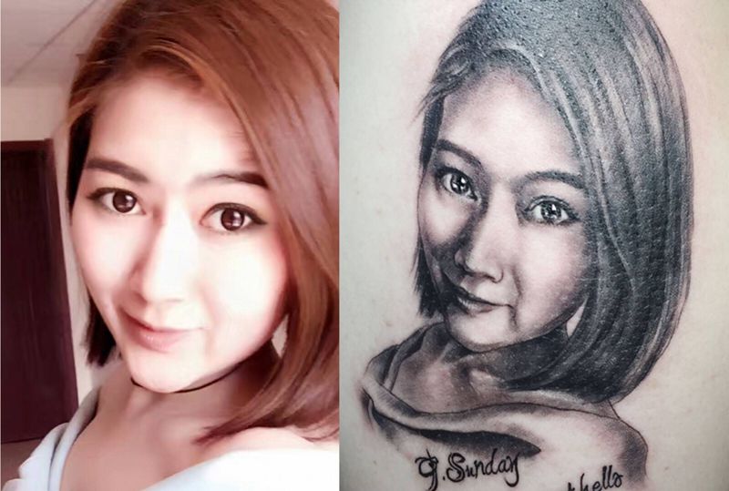 肖像纹身图片_成品手臂手部肖像人物纹身图案