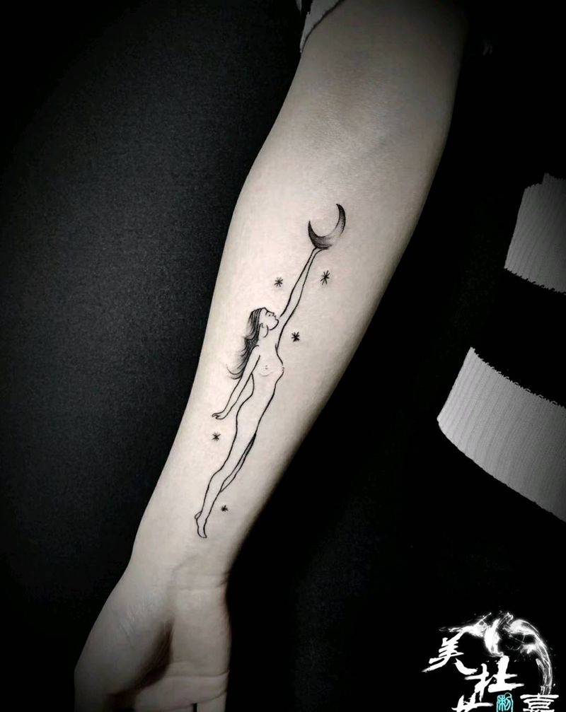 小清新纹身图片_手臂纹身图案