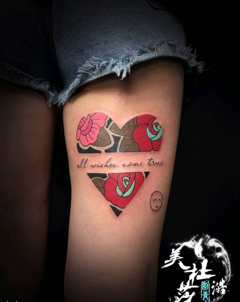 心纹身图片
