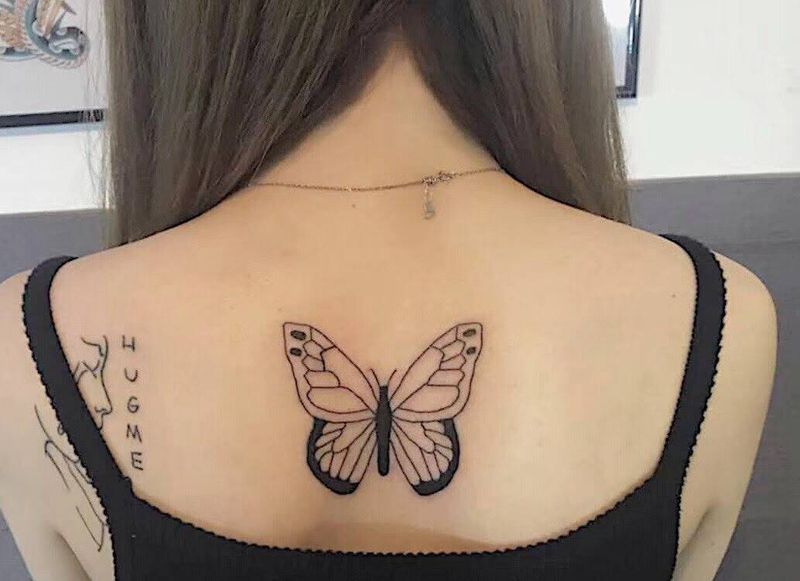 小fu蝶纹身图片