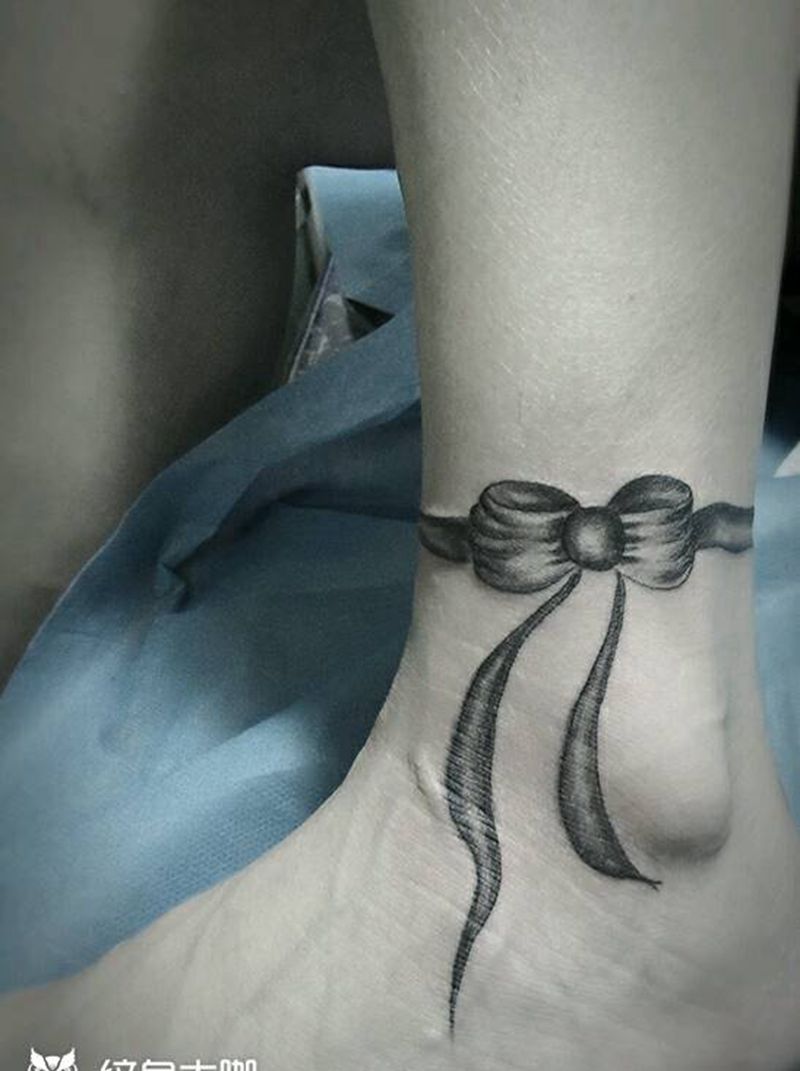 蝴蝶结纹身图片