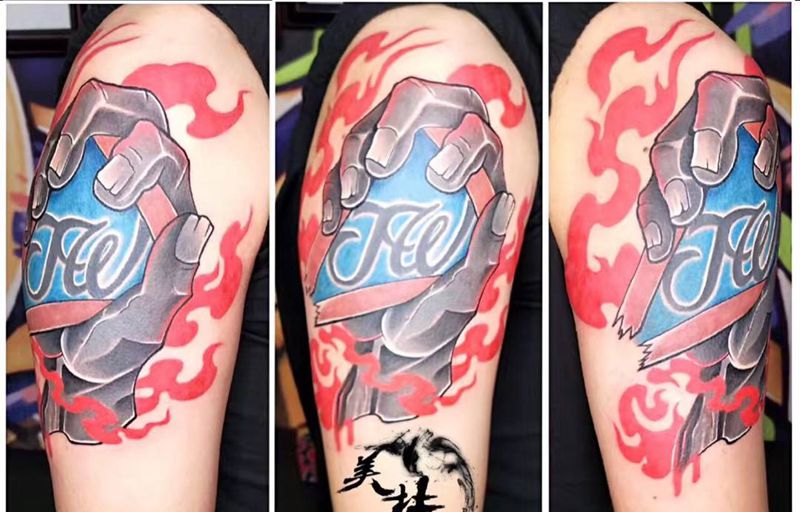 。纹身图片_成品手臂欧美原创纹身图案