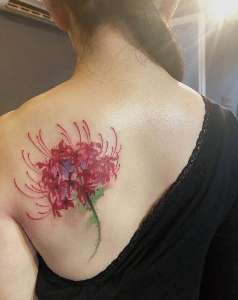 彼岸花纹身图片