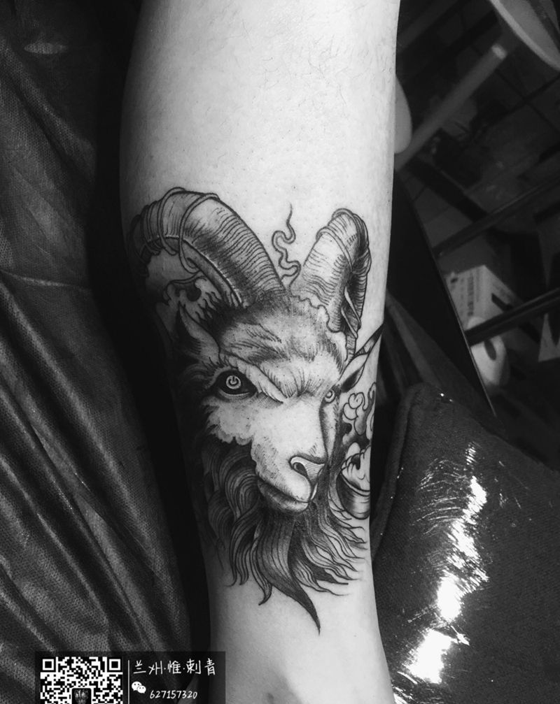 领头羊纹身图片