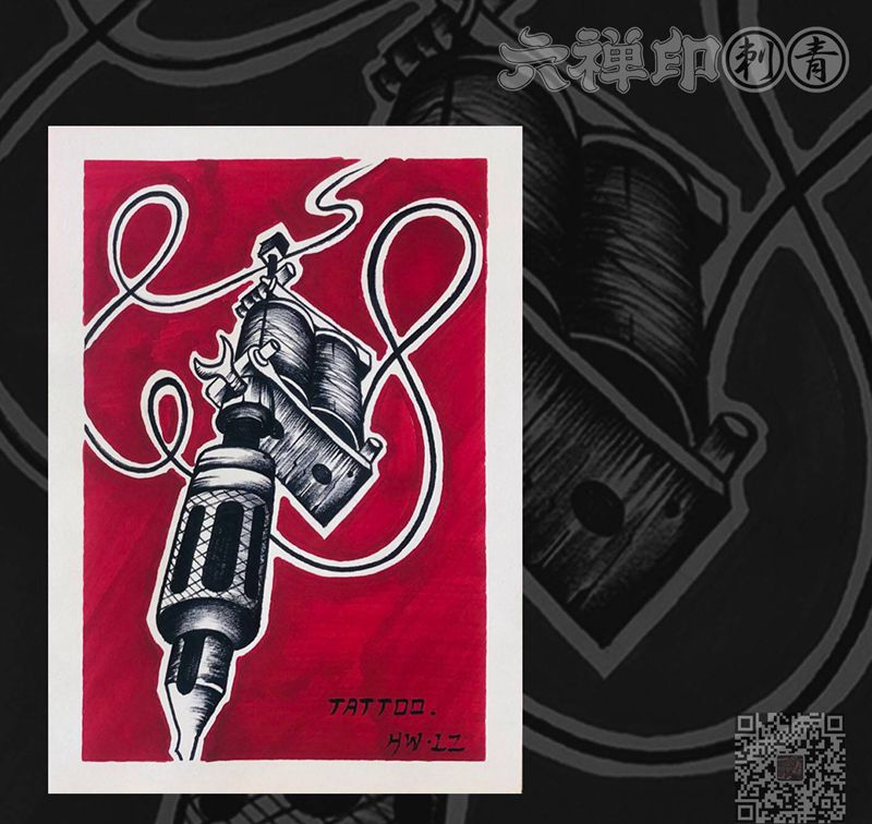 纹身机纹身图片_手臂New SchoolOld School纹身图案